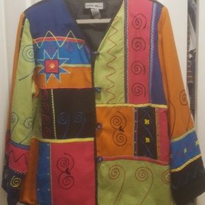 Indigo Moon Vintage Silk Jacket